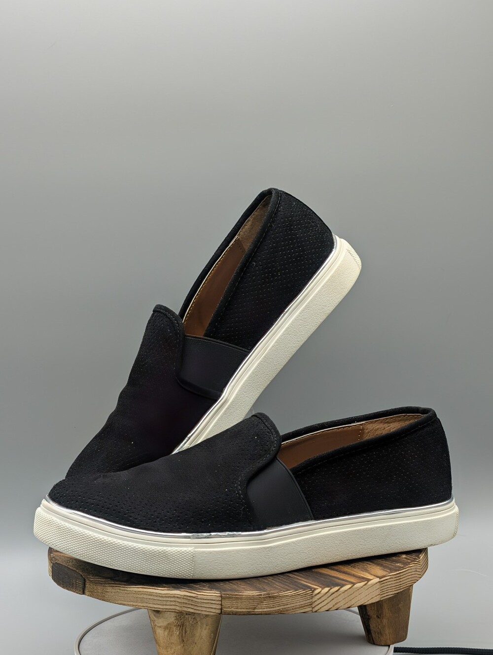 Steve Madden Gracy Black Slip On Sneakers